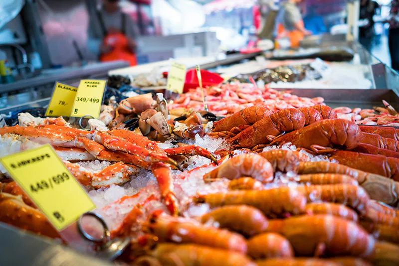 Un commerce de possion pour un repas