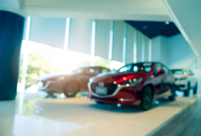 Une concession automobile pour la vente de voiture