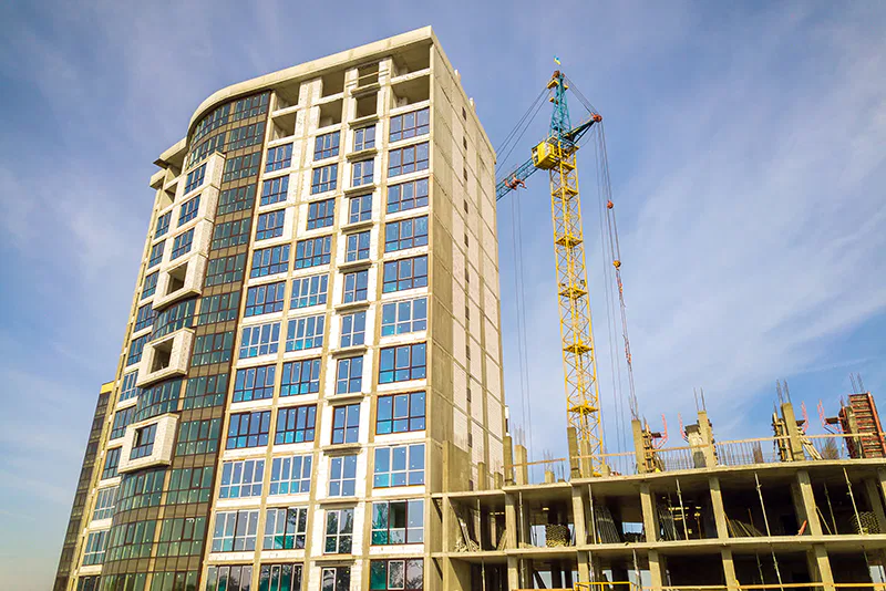 Un constructeur immobilier avec la construction d