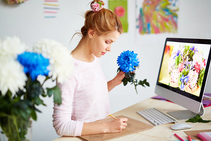 Un designer avec de la conception
