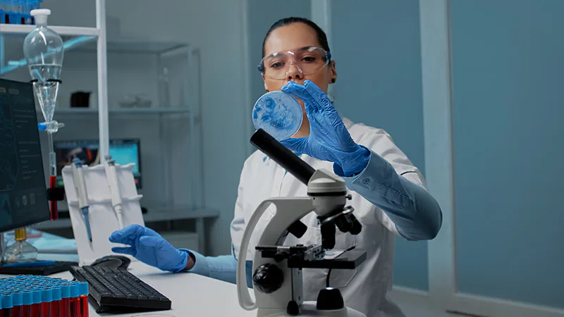 Une entreprise de chimie pour des analyses