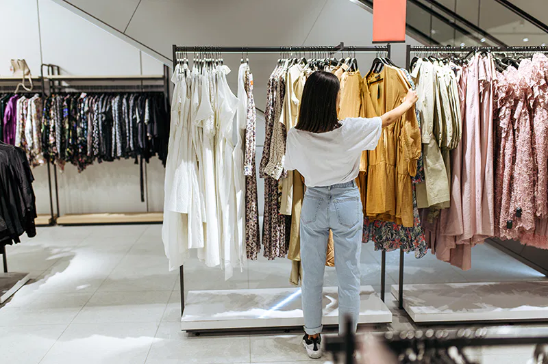 Un magasin de robe pour une fête