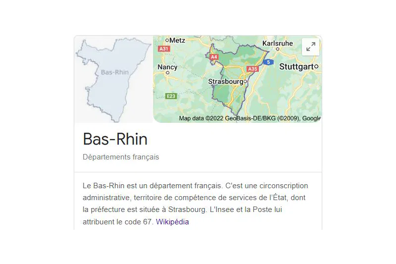 Le Bas-Rhin est un département avec plusieurs fichiers d'emails
