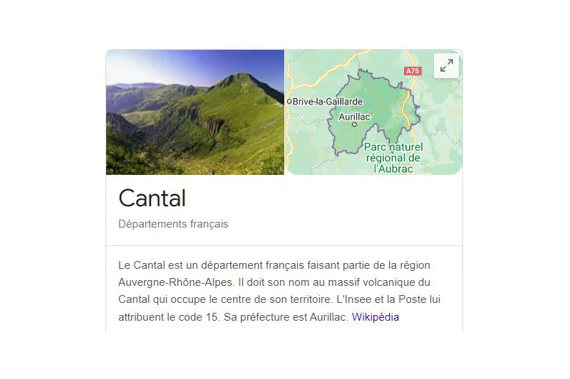 Le Cantal pour des fichiers d'emails