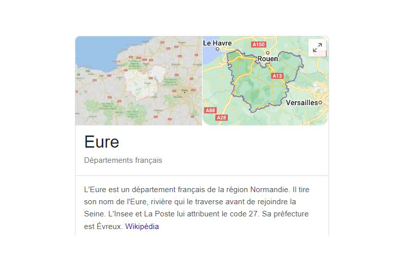 Le département de l'Eure pour un fichier d'email sur les secteurs d'activités
