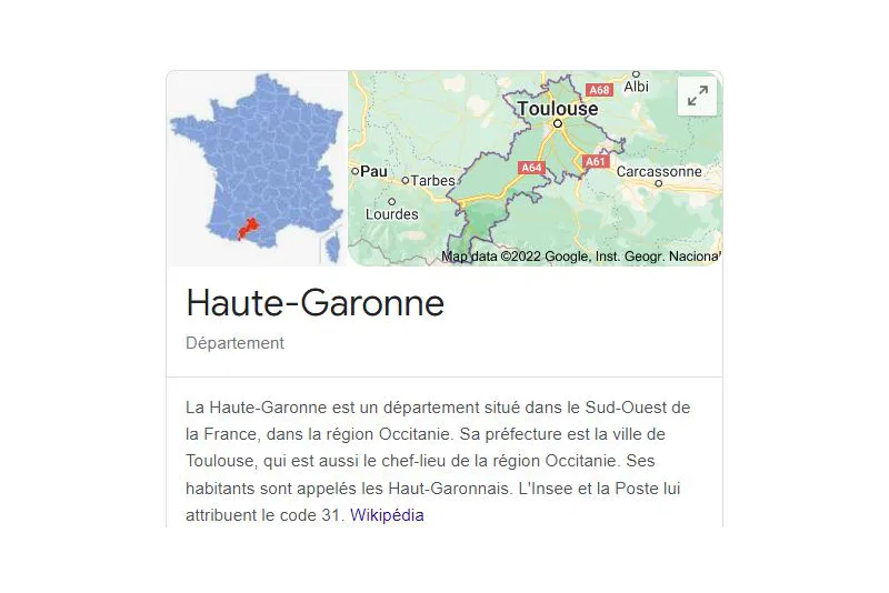 La Haute-Garonne comme département pour une liste d'email