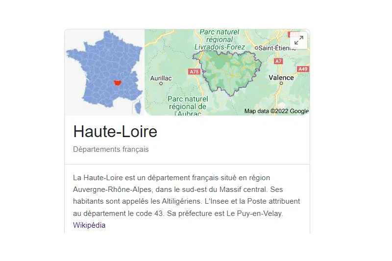 La Haute-Loire pour les adresses mails des entreprises