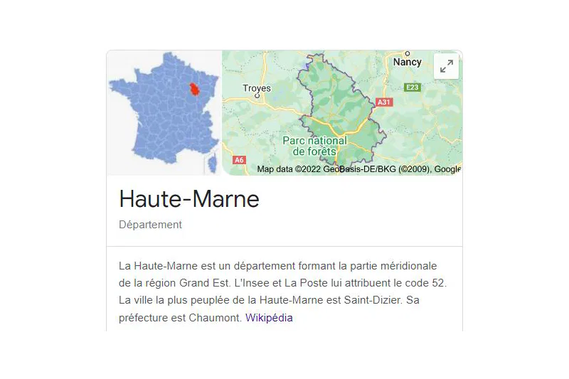 La Haute-Marne pour un fichier lors d'une opération marketing