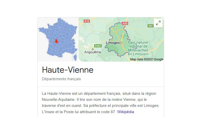 La Haute-Vienne pour une liste BtoB de mail