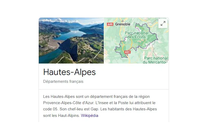 Les hautes alpes pour un fichier de mail