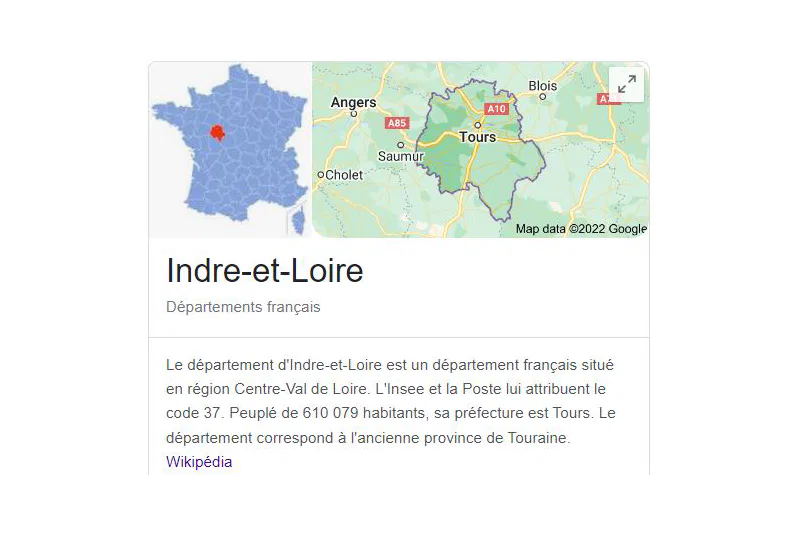 Le département de l'Indre-et-Loire pour des listes d'emails