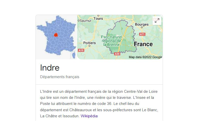 Le département de l'Indre est une fichier d'email sur les entreprises