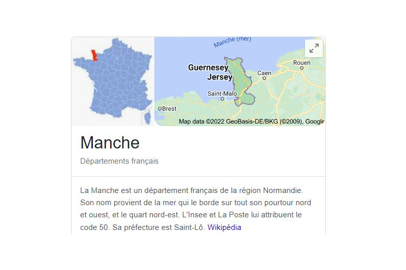 Le département de la Manche pour une liste d'email des entreprises