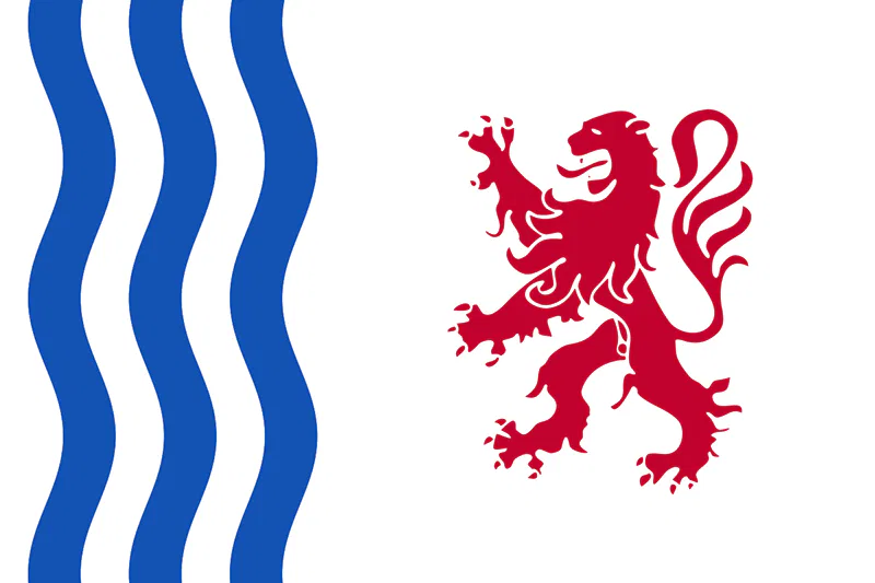 Le drapeau de la Nouvelle-Aquitaine pour un fichier BtoB