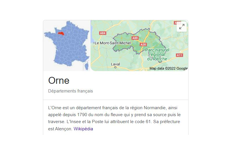 Le département de l'Orne pour des listes sur ces entreprises