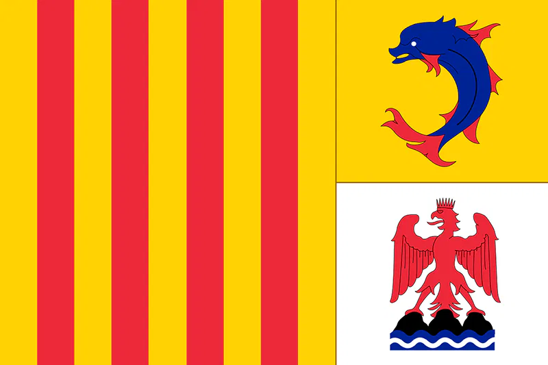 Le drapeau de la Provence-Alpes-Côte d’Azur pour un fichier BtoB