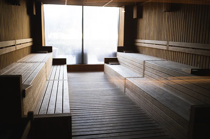 Un sauna et un hammam pour les clients