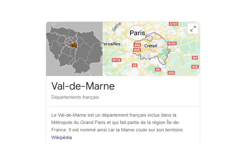 Le Val-de-Marne pour des fichiers d'emails comme B2B